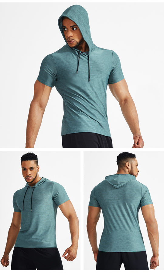 EB | Sport-Kapuzenpullover mit halben Ärmeln