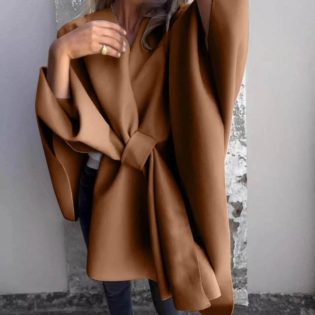 EB | Strick-Longcardigan mit Fledermausärmeln