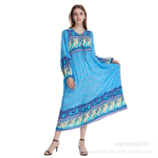 EB | Kleid mit böhmischem Print