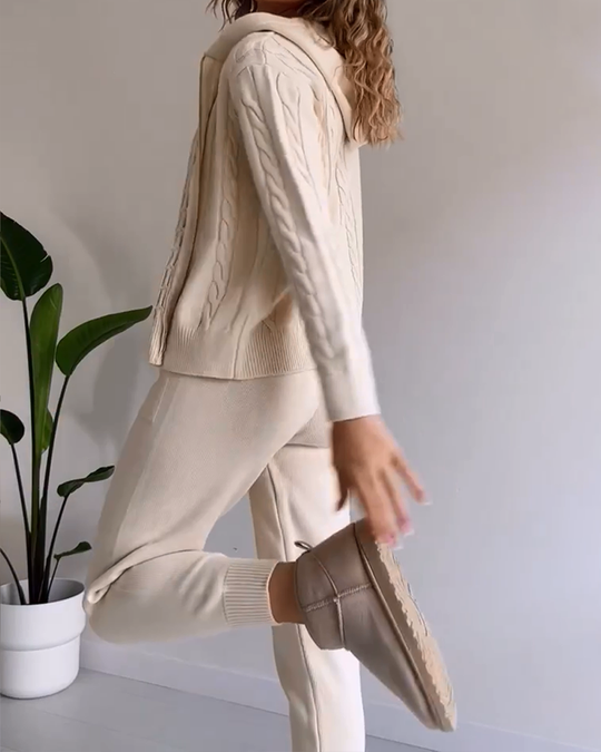 EB | Jacquard-Strickjacken-Set mit Twist-Design