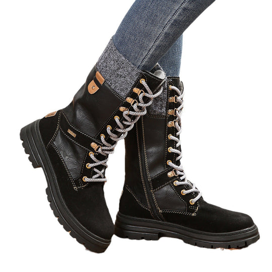 Elegante Hohe Damen Winterstiefel EB