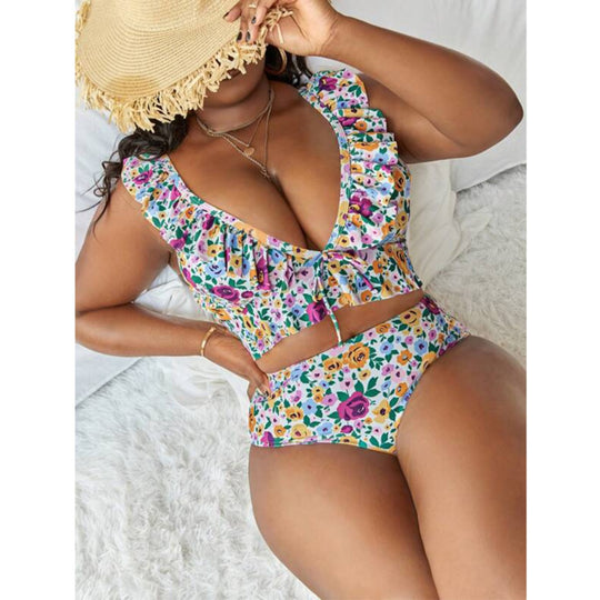 EB | Großer bedruckter geteilter Bikini