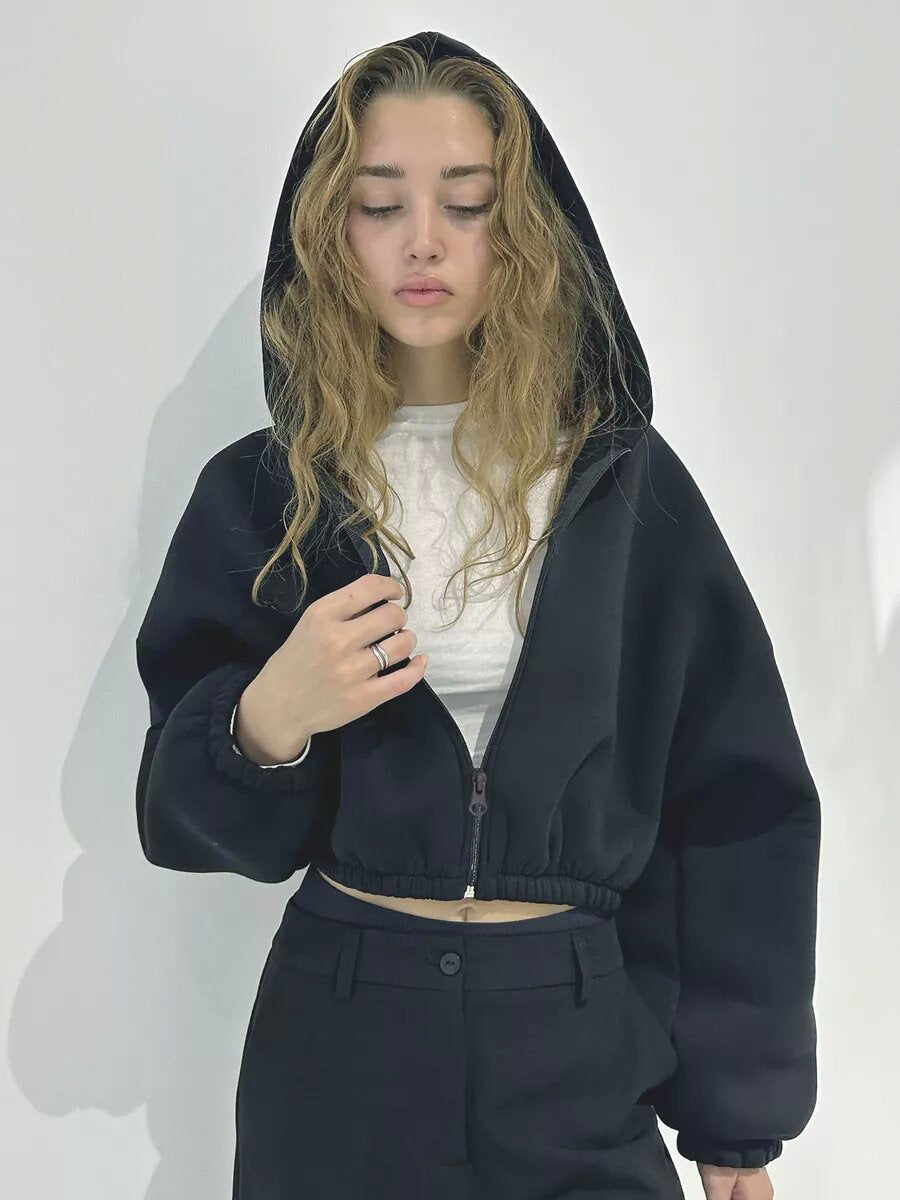 EB | Lässig, Leicht, Kurze Sport Hoodie Jacke