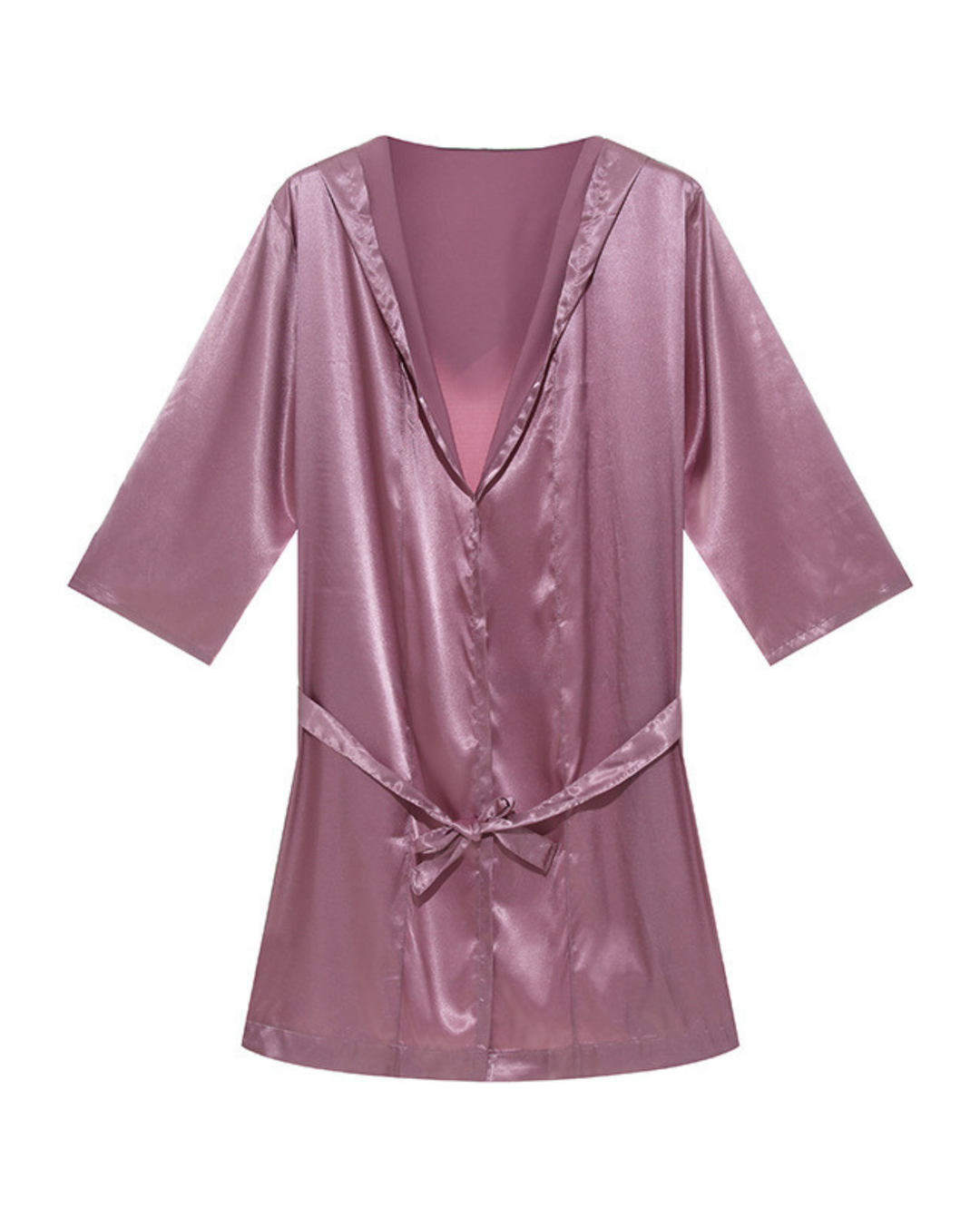Herren Satin Bademantel EB