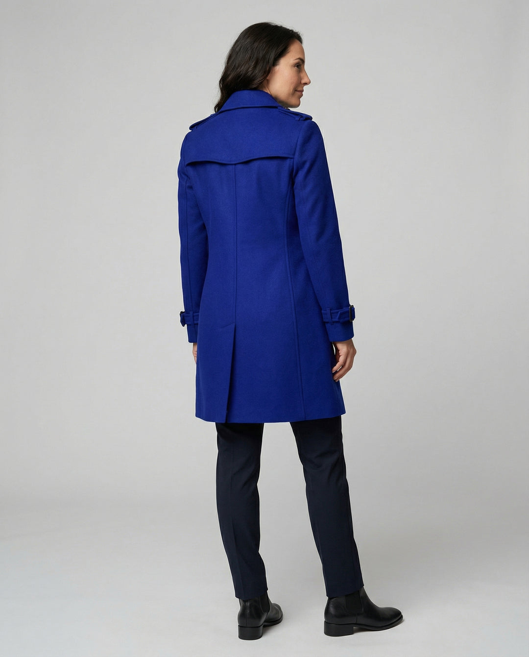 Damen Woll Wintermantel mit Klassischem Schnitt & Winterdesign | EB