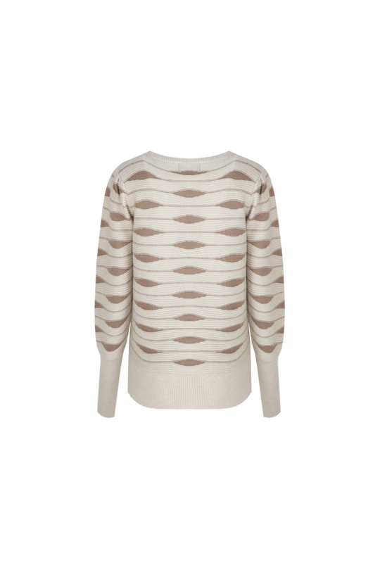 EB | Pullover mit Gewellter Struktur Weich und Elegant Perfekt für Den Alltag