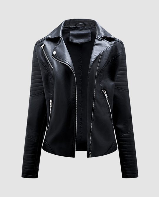 Elegante Kunstlederjacke Damen | EB