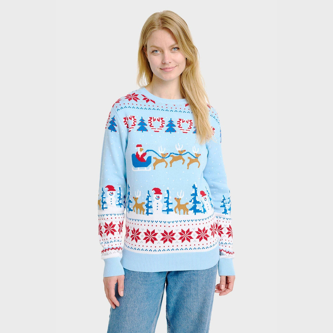 EB | Weihnachtswunderland Weihnachts-Pullover -Frauen
