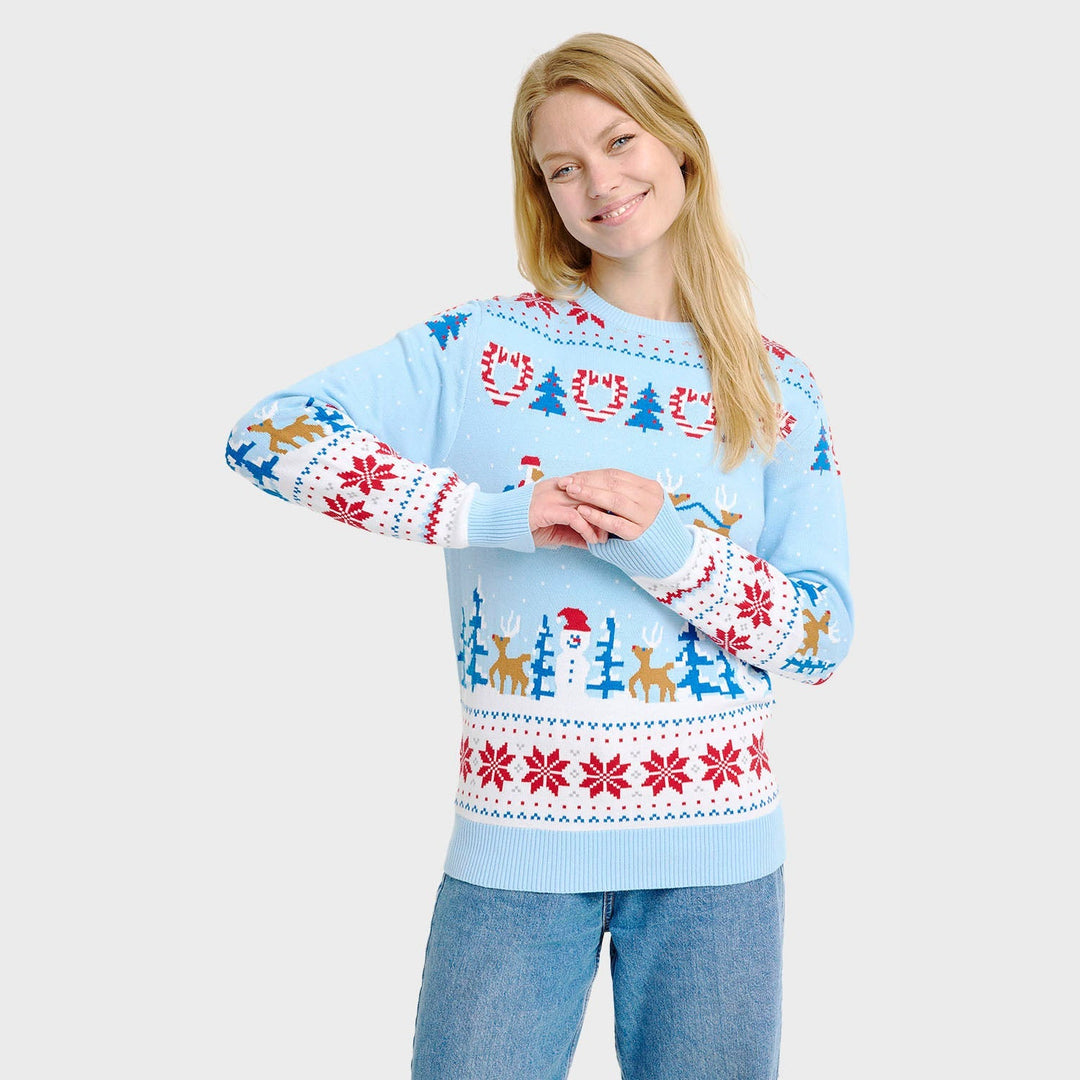 EB | Weihnachtswunderland Weihnachts-Pullover -Frauen