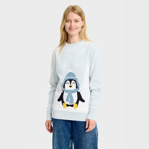 EB | Der süße Pinguin Weihnachts Pullover Damen