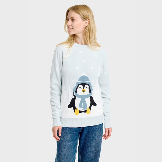 EB | Der süße Pinguin Weihnachts Pullover Damen
