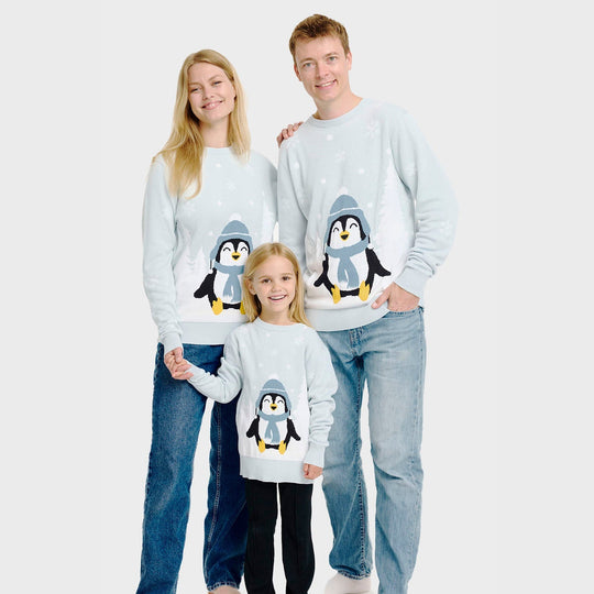 EB | Der süße Pinguin Weihnachts Pullover Damen