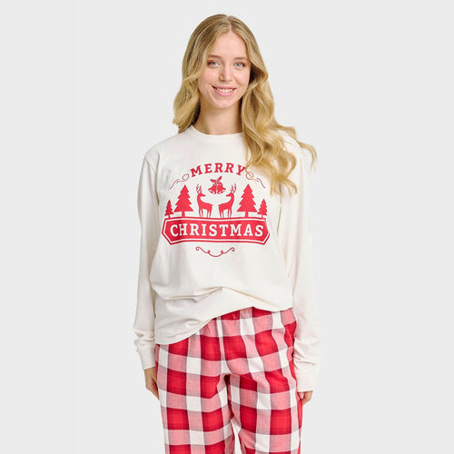 EB | Das fröhliche Weihnachts-Pyjama-Oberteil Frauen
