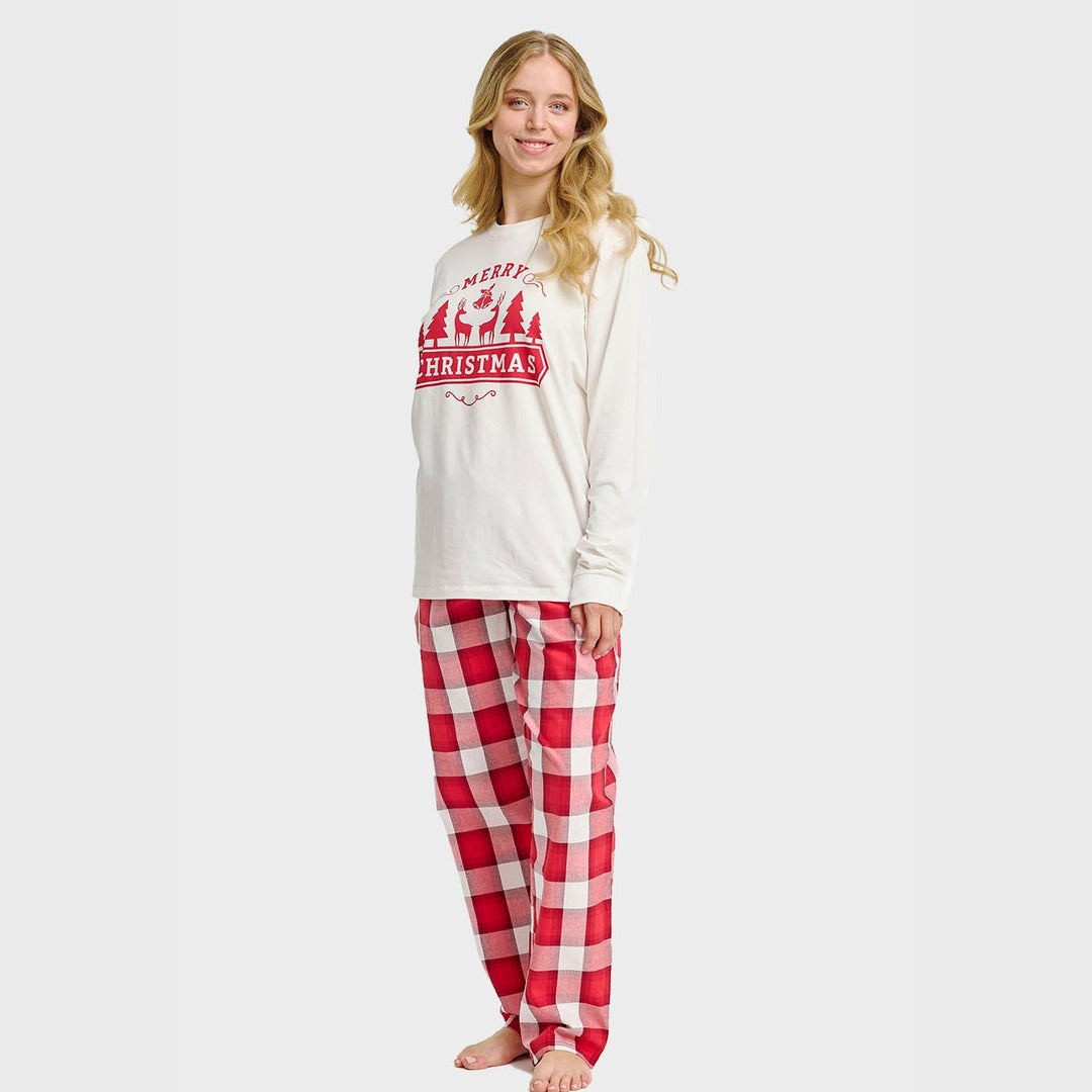 EB | Das fröhliche Weihnachts-Pyjama-Oberteil Frauen
