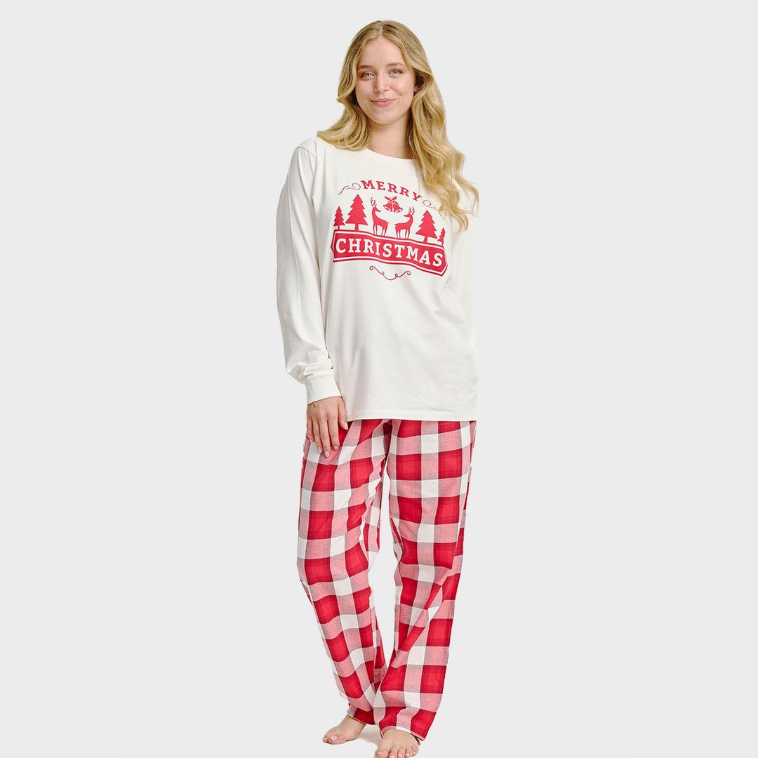 EB | Das fröhliche Weihnachts-Pyjama-Oberteil Frauen
