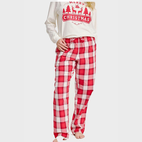 EB | Flanell Weihnachten Hose Damen