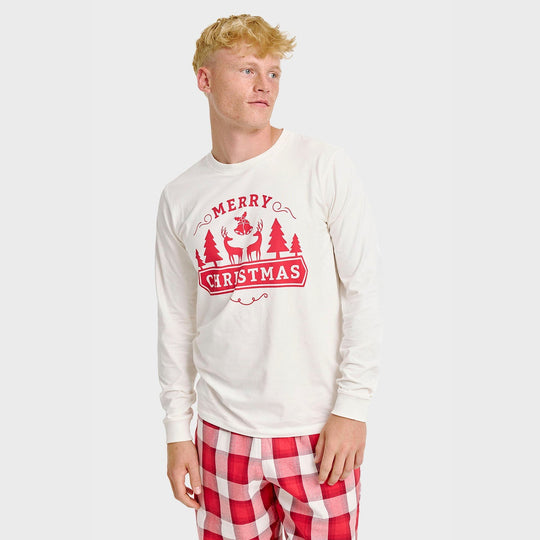 EB | Das fröhliche Weihnachts-Pyjama-Oberteil Herren