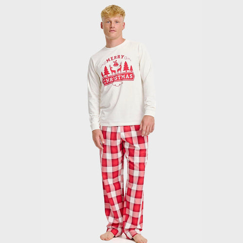 EB | Das fröhliche Weihnachts-Pyjama-Oberteil Herren