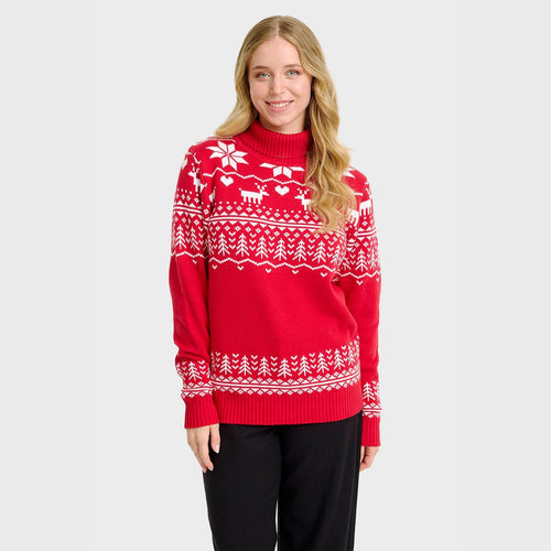 EB | Der Grönland Weihnachtsrollkragenpullover Damen