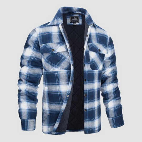 EB | Herren karierte Flanellhemden mit warmer Fütterung