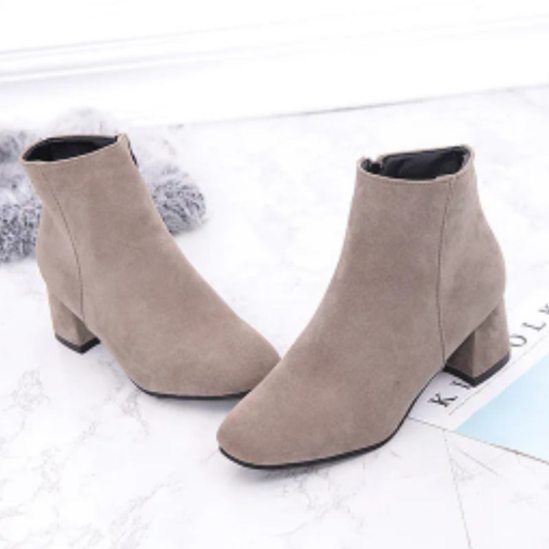 EB | Moderne Wild Ankle Boots mit Bequemem Absatz Damen Ankle Boots
