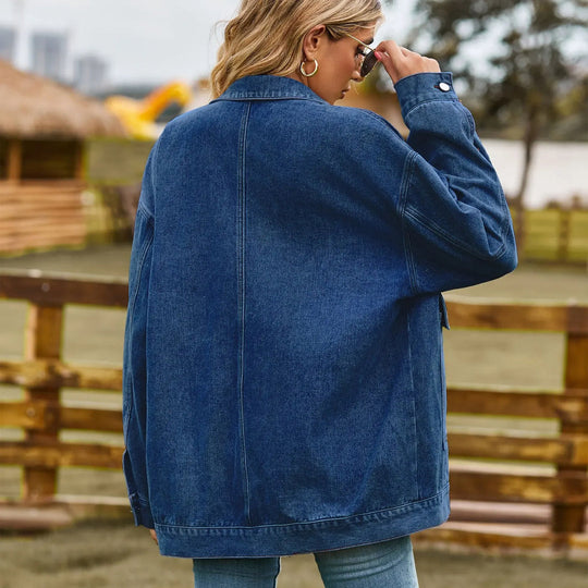 EB | Denimcharm Klassisch Vintage Denim Jack für Damen