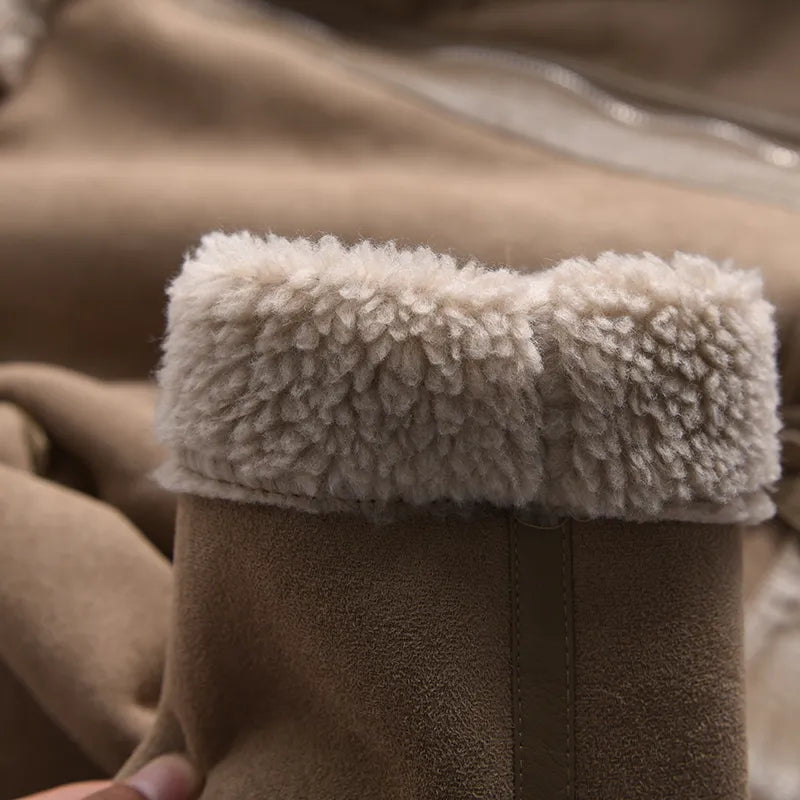 EB | Wildleder Winterjacke - Warm & Stilvoll