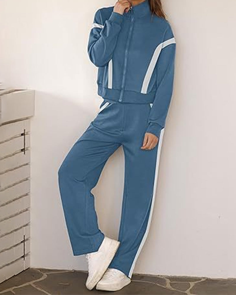 EB | Satz mit Sporty Lässig Stil Merkmalen Von Jacke und Hosen