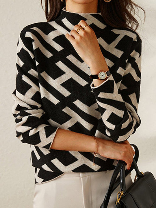 EB | Geometrischer Pullover