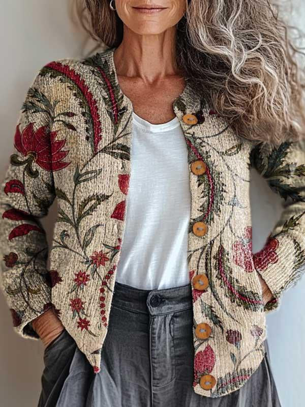 EB | Naturinspirierte Blumenjacke