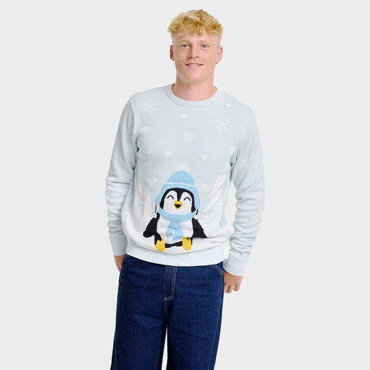 EB | Der süße Pinguin Weihnachten Pullover Herren