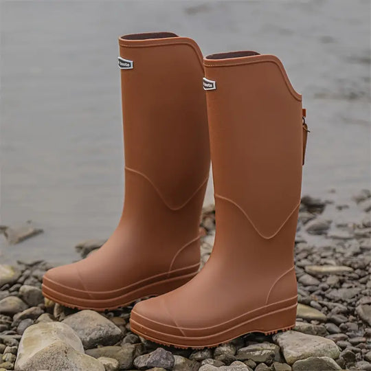 EB | Damen wasserdichte Gummistiefel aus PVC mit rutschfester Sohle
