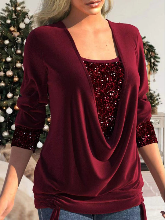 EB | Glitzer Pailletten Top