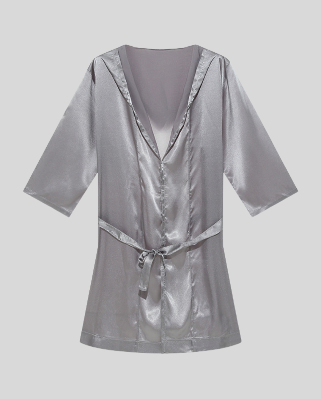 Herren Satin Bademantel EB