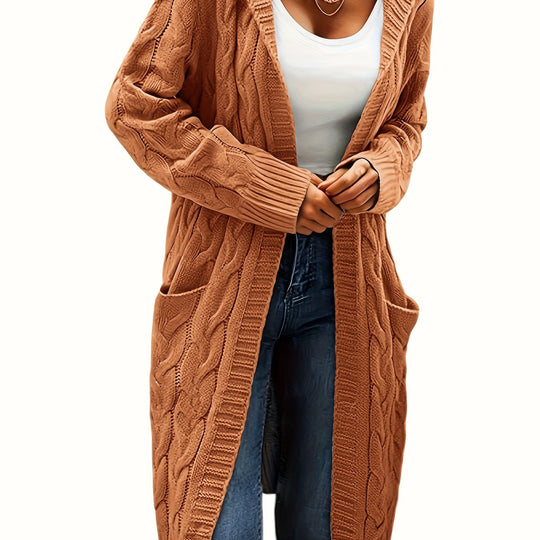 EB | Langstrickjacke mit Kapuze