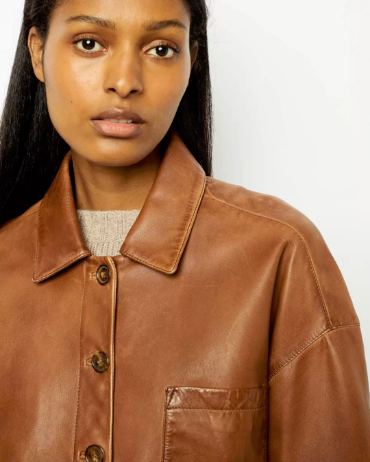 EB | Boxy Lederjacke