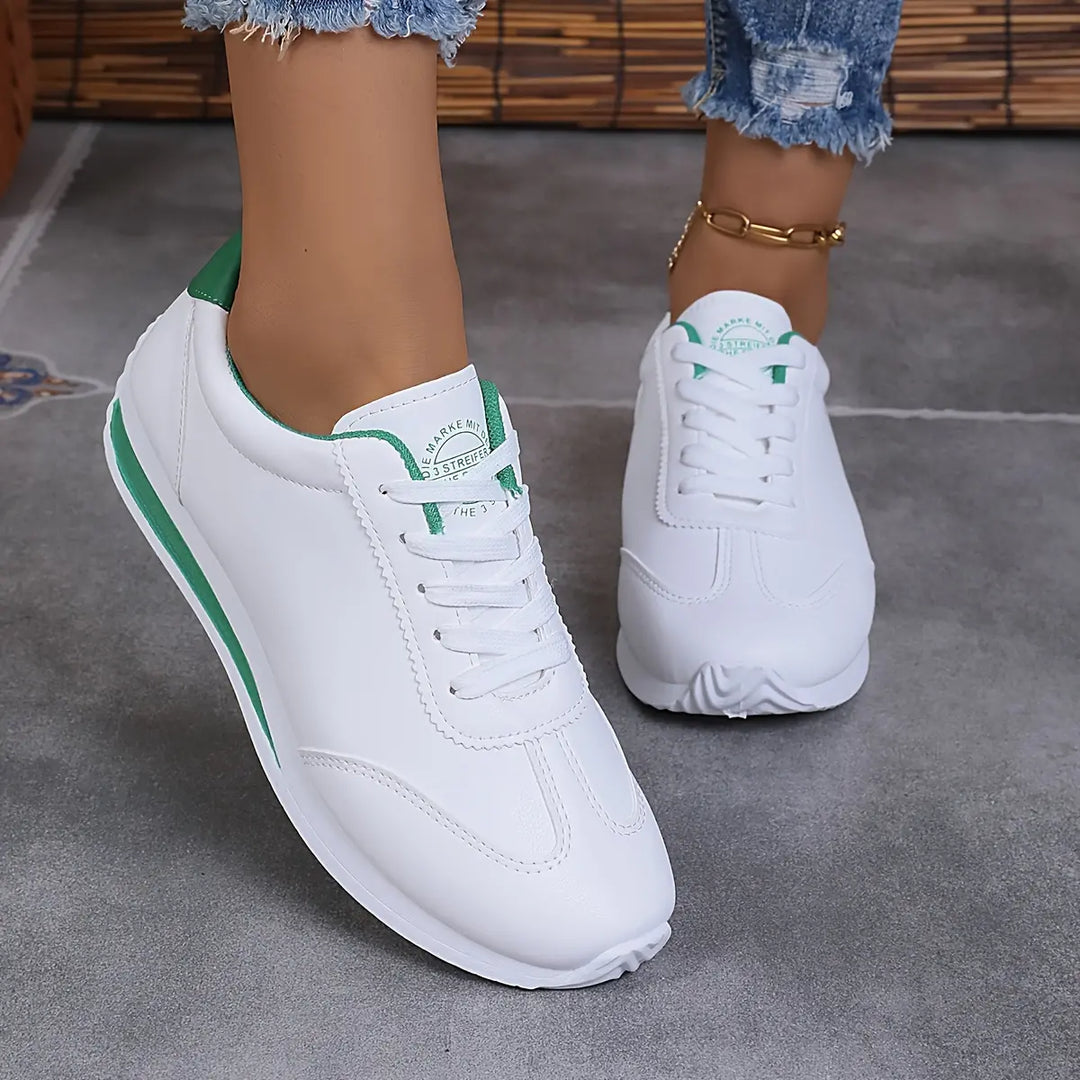 Einfarbige Freizeit-Sportschuhe für Damen mit dicken Sohlen EB EB