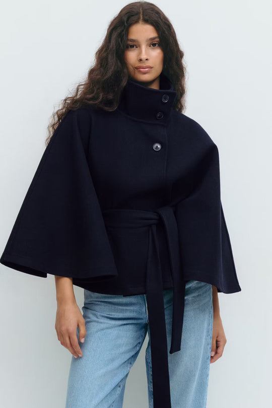 EB | Übergröße Damen Manteljacke mit Gürtel