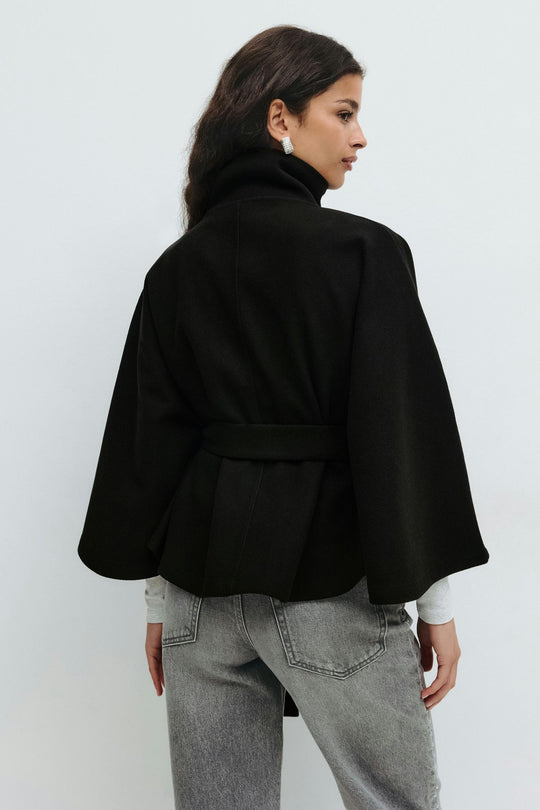 EB | Übergröße Damen Manteljacke mit Gürtel
