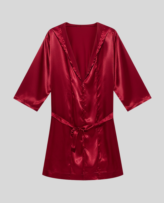 Herren Satin Bademantel EB