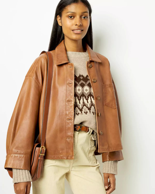 EB | Boxy Lederjacke