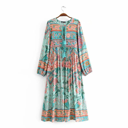 EB | Kleid mit böhmischem Print