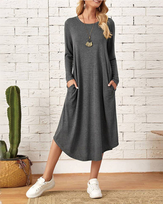 EB | Lockeres Kleid mit Taschen