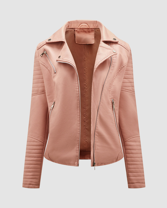Elegante Kunstlederjacke Damen | EB