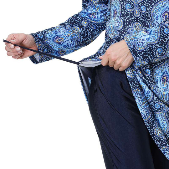 EB | 3Xl 8Xl Gedruckte Halal Arabische Frauen Badebekleidung Badeanzug Burkinis