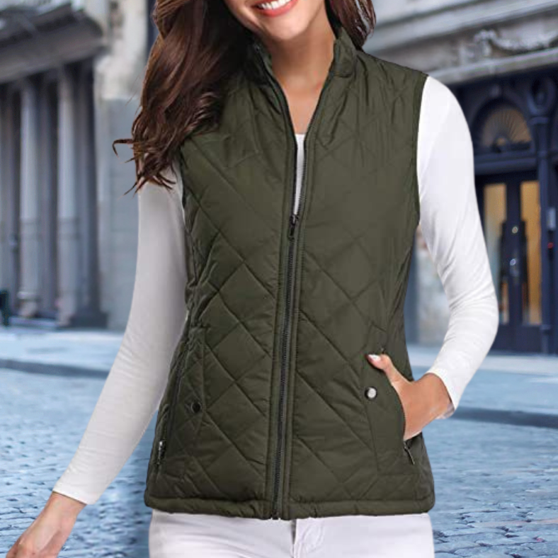 EB | Elegante Steppjacke mit Zipper für Damen