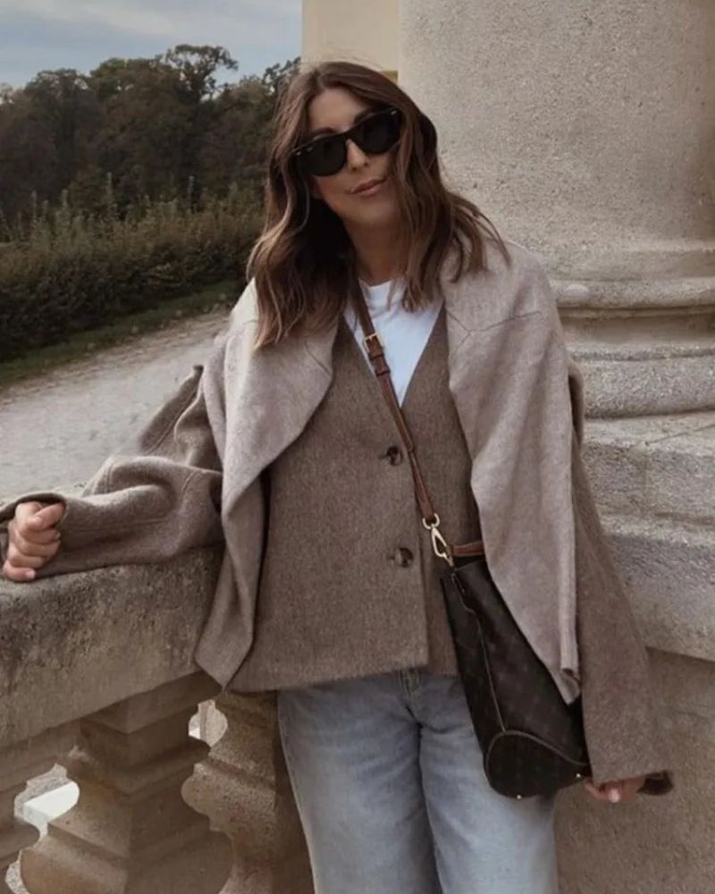 EB | Luxus Blazerjack mit Faux Fur für Damen