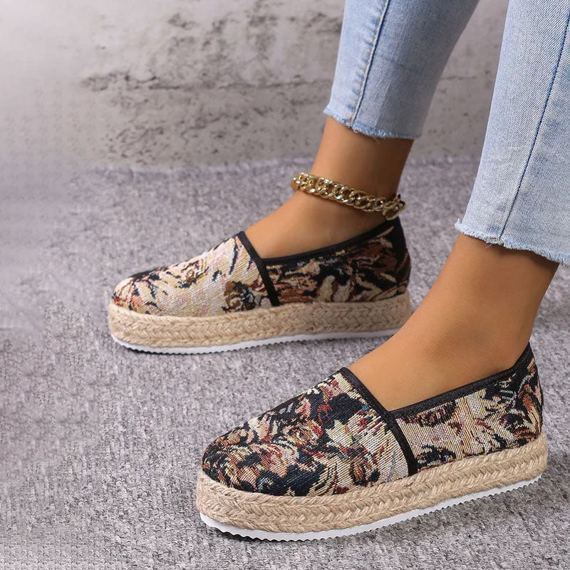 Vintage Plattform Slip-On Schuhe EB