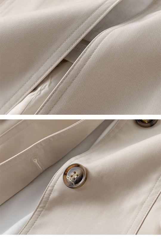 EB | Schlanker Damen Trenchcoat Im Koreanischen Stil für Frühling und Herbst