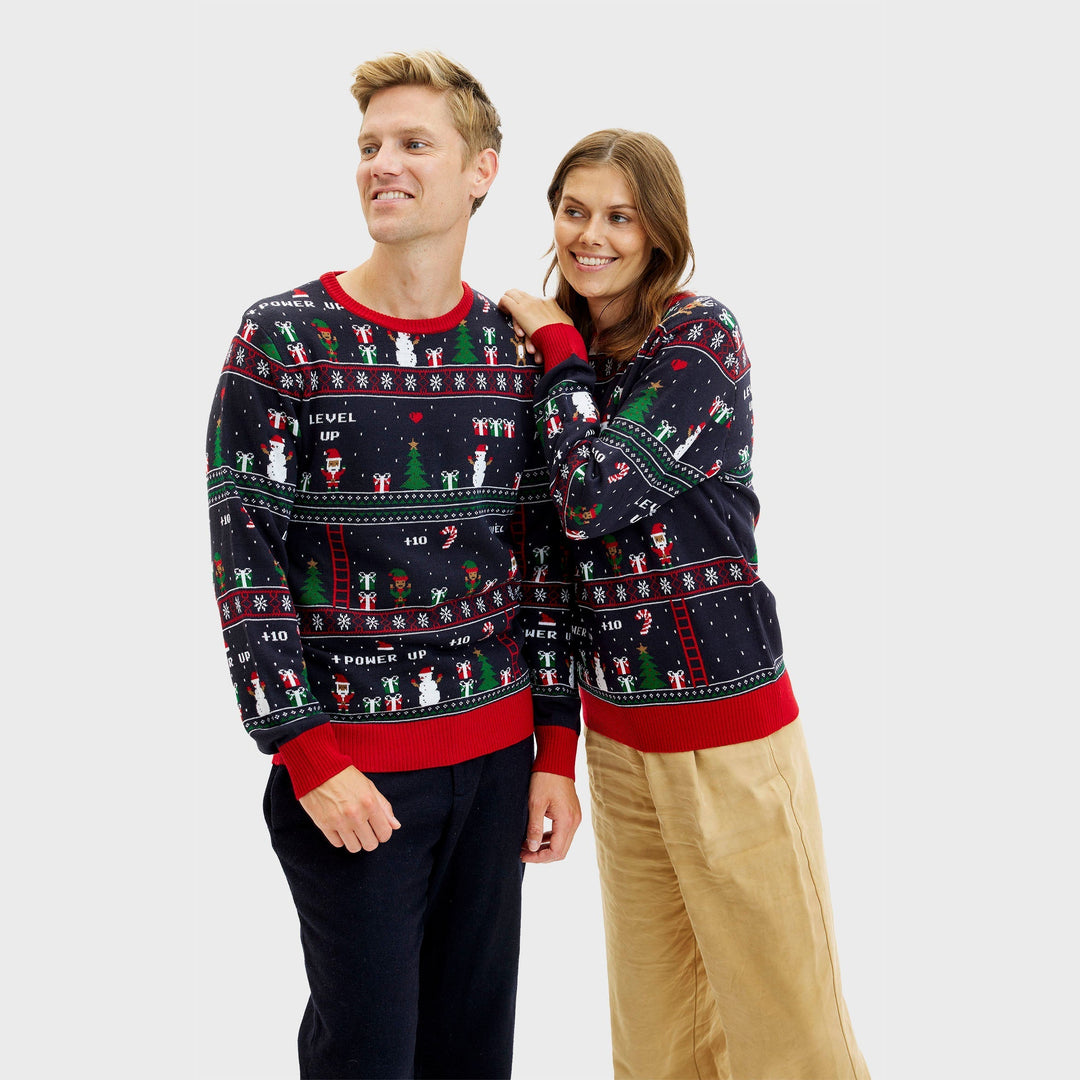 EB | Vintage Gamer Weihnachts Pullover Damen